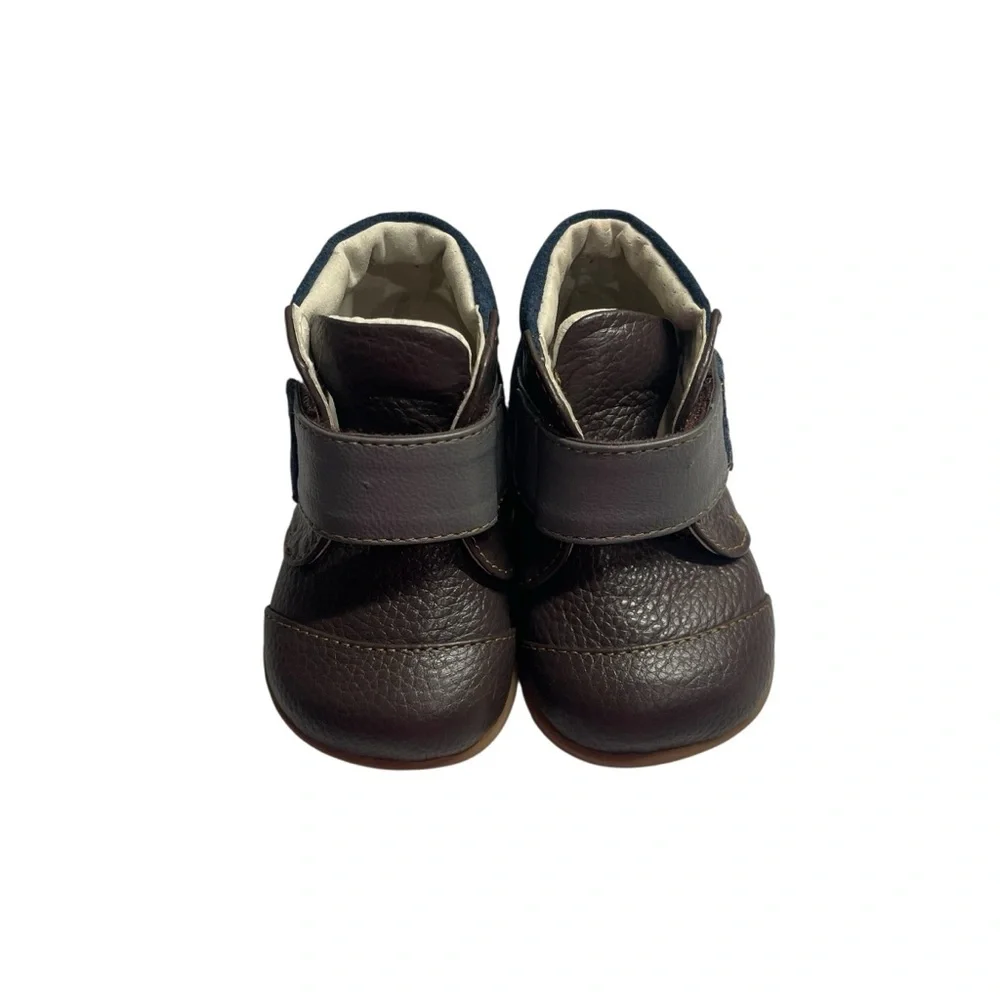 See Kai Run Sawyer Chukka Boots Brown Leather Baby Infant Toddler Boys size 3